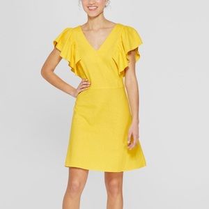 Yellow linen Dress